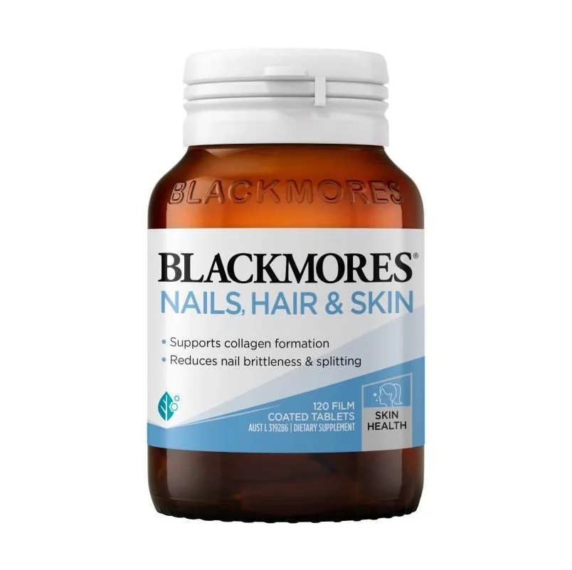 Blackmores Nails Hair & Skin 澳佳宝 胶原蛋白片指甲头发皮肤保养 120片【保质期2027/08】